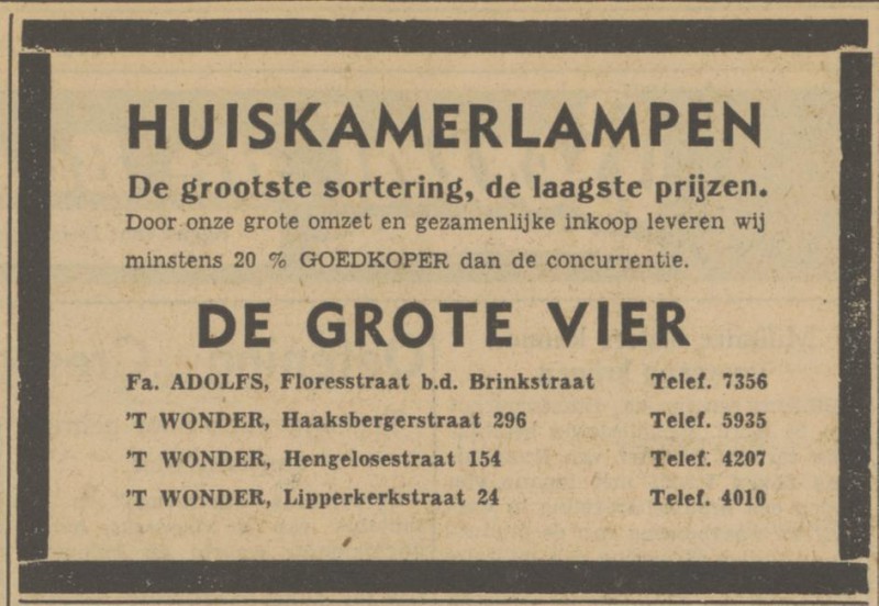 Hengelosestraat 154 't Wonder advertentie Tubantia 27-4-1951.jpg