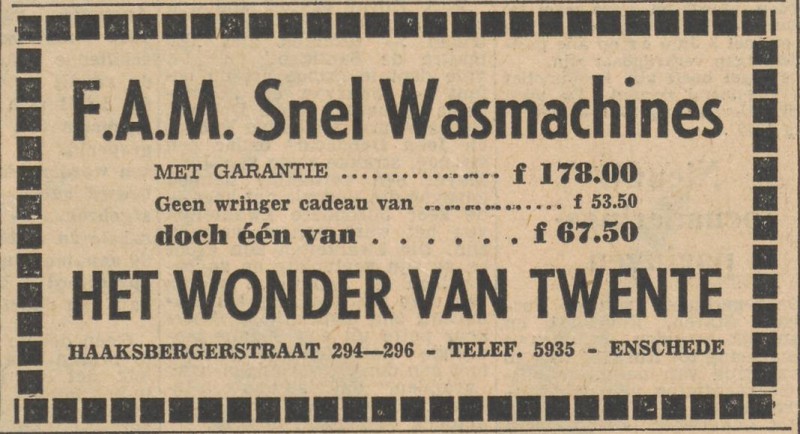 Haaksbergerstraat 294-296 Het Wonder van Twente advertentie Tubantia 24-3-1955.jpg