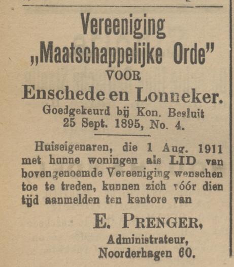 Noorderhagen 60 E. Prenger advertentie Tubantia 11-7-1911.jpg