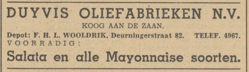 Deurningerstraat 82 F.H.L. Wooldrik advertentie Tubantia 1-6-1940.jpg