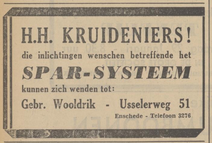 Usselerweg 51 Gebr. Wooldrik advertentie Tubantia 28-1-1938.jpg