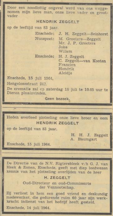 Hengelosestraat 242 H. Zeggelt overlijdensadvertentie Algemeen Handelsblad 16-7-1964.jpg