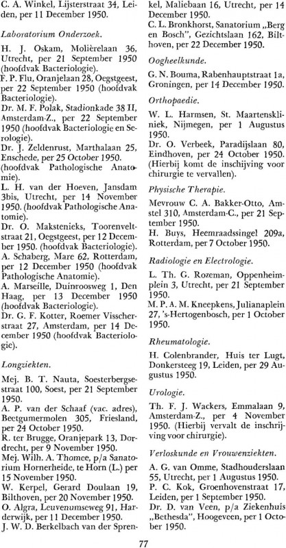 Marthalaan 25 Dr. J. Zeldenrust tijdschrift Medisch Contact 1-1-1951.jpg