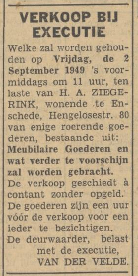 Hengelosestraat 80 H.A. Ziegerink advertentie Tubantia 1-9-1949.jpg