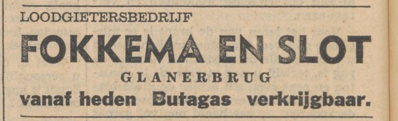 Rijksweg 36 Loodgietersbedrijf Fokkema en Slot advertentie Tubantia 5-12-1953.jpg