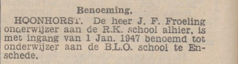 J.F. Froeling Enschede krantenbericht 15-11-1946.jpg