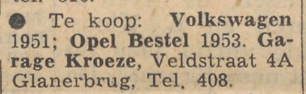Veldstraat 4a Glanerbrug Garage Kroeze advertentie Tubantia 21-9-1959.jpg