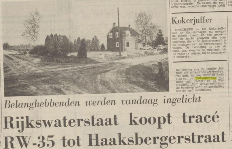 Hofwönnerweg 30 hoek Wissinkdijk krantenfoto Tubantia 28-11-1972.jpg