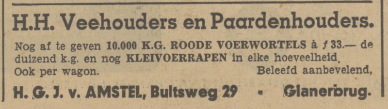 Bultsweg 29 Glanerbrug H.G.J. van Amstel advertentie Tubantia 7-1-1942.jpg