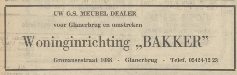 Gronausestraat 1088 woninginrichting Bakker telf. 05424-1233. advertentie Tubantia 14-11-1968.jpg