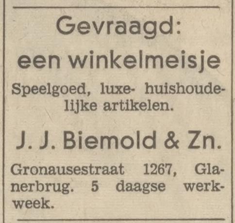 Gronausestraat 1267 J.J. Biemold & Zn. speelgoed en huishoudelijke artikelen advertentie Tubantia 28-2-1968.jpg