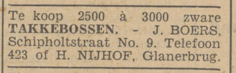 Schipholtstraat 9 J. Boers advertentie Tubantia 24-7-1940.jpg