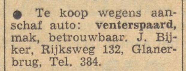 Rijksweg 132 Glanerbrug J. Bijker advertentie Tubantia 2-4-1960.jpg