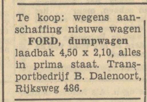 Rijksweg 468 Transportbedrijf B. Dalenoort advertentie Tubantia 7-11-1949.jpg