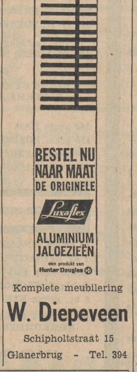 Schipholtstraat 15 W. Diepeveen advertentie Tubantia 13-5-1964.jpg