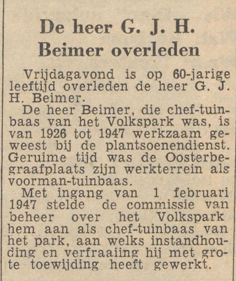 G.J.H. Beimer chef tuinbaas Volkspark krantenbericht Tubantia 26-1-1959.jpg