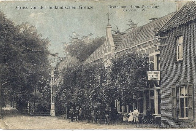 Gronausestraat  Glanerbrug grensovergang 1900  Restaurant Herm. Schmeing.jpg