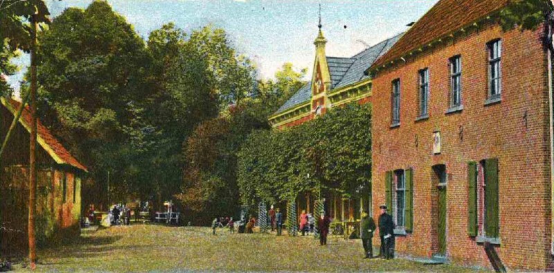 Gronausestraat Glanerbrug grensovergang 1900 Verspohl, Café Schmeing.jpg