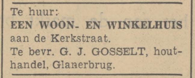 Kerkstraat Glanerbrug G.J. Gosselthouthandel advertentie 28-5-1938.jpg
