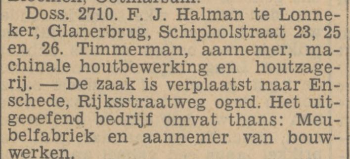 Schipholtstraat 23-25-26 F.J. Halman krantenbericht Tubantia 18-8-1934.jpg