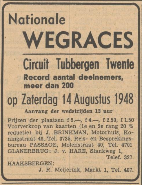 Slankweg 1 J. van Haren advertentie Tubantia 7-8-1948.jpg
