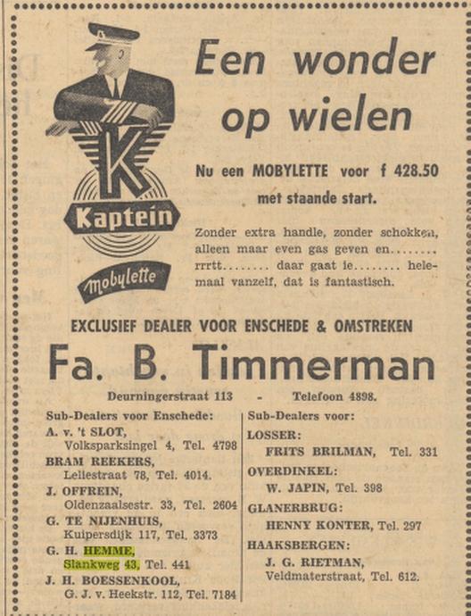 Slankweg 43 G.H. Hemme advertentie Tubantia 16-5-1957.jpg