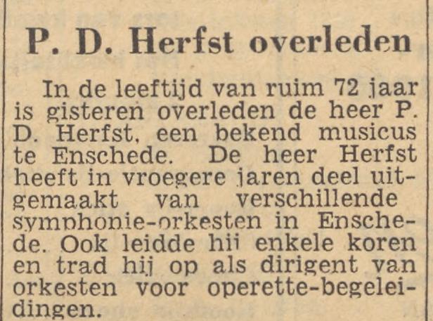 P.D. Herfst dirigent musicus krantenbericht 5-3-1960.jpg
