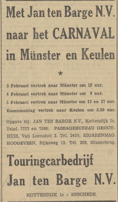 Rijksweg 13 sigarenmagazijn Hoogeveen advertentie Tubantia 27-1-1951.jpg