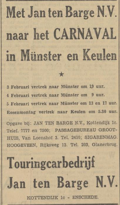Rijksweg 13 sigarenmagazijn Hoogeveen advertentie Tubantia 27-1-1951.jpg