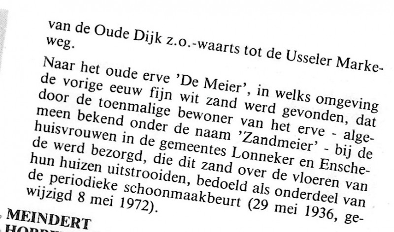 Meierweg omschrijving in boekje 175 jaar straatnamen in Enschede van J. van Ooyik.jpg