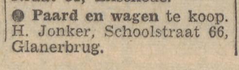 Schoolstraat 66 H. Jonker advertentie Tubantia 24-10-1957.jpg