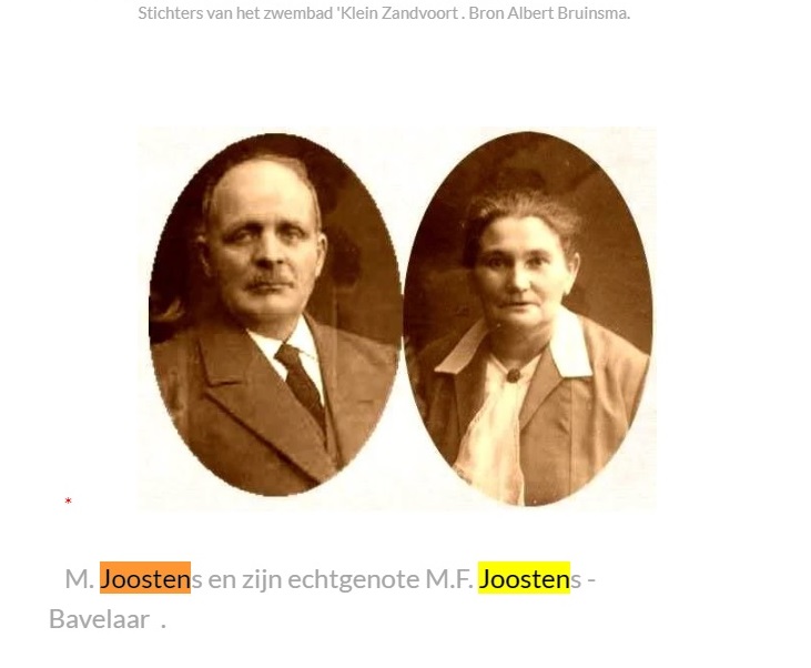 M. Joosten en zijn echtgenote M.F. Joosten - Bavelaar  .Stichters van het zwembad 'Klein Zandvoort.jpg