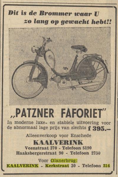 Kerkstraat 30 Kaalverink advertentie Tubantia 29-6-1957.jpg