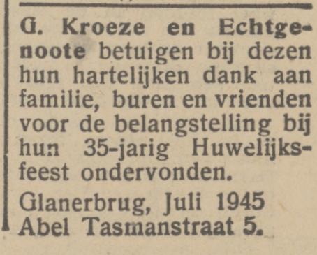 Abel Tasmanstraat 5 G. Kroeze advertentie Het Parool 3-8-1945.jpg