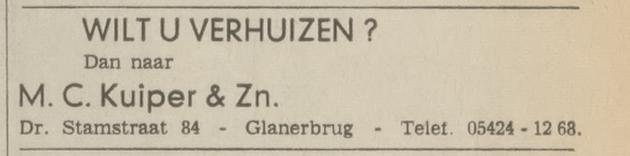 Dr. Stamstraat 84 M.C. Kuiper & Zn advertentie Tubantia 7-5-1968.jpg