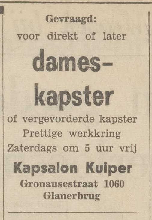 Gronausestraat 1060 kapsalon Kuiper advertentie Tubantia 12-4-1967.jpg