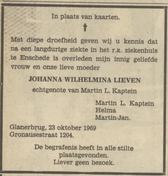 Gronausestraat 1204 J.W. Lieven overlijdensadvertentie Tubantia 27-10-1969.jpg