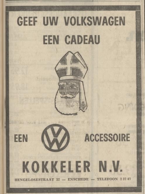 Hengelosestraat 32 Kokkeler N.V. Sinterklaasadvertentie Tubantia 24-11-1970.jpg