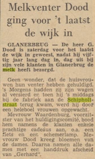Schipholtstraat melkfabriek krantenbericht Tubantia 28-10-1963.jpg