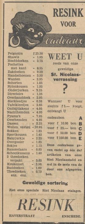 Haverstraat 10-12 Resink Sinterklaasadvertentie Tubantia 24-11-1953.jpg