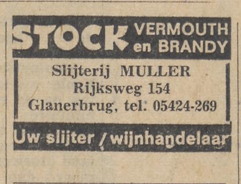 Rijksweg 154 slijterij Muller advertentie Tubantia 25-11-1965.jpg