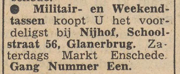 Schoolstraat 56 Nijhof advertentie Tubantia 4-6-1954.jpg