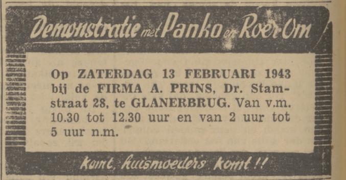 Dr. Stamstraat 28 Firma A. Prins advertentie Twentsch nieuwsblad 11-2-1943.jpg