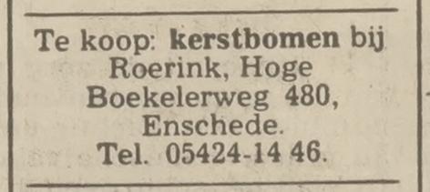 Hoge Boekelerweg 480 Roerink kerstadvertentie Tubantia 16-12-1974.jpg