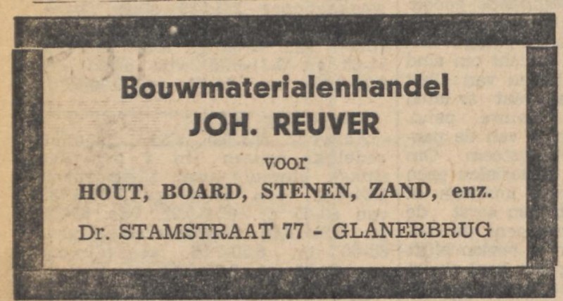 Dr. Stamstraat 77 bouwmaterialenhandel Joh. Reuver advertentie Tubantia 23-7-1964.jpg