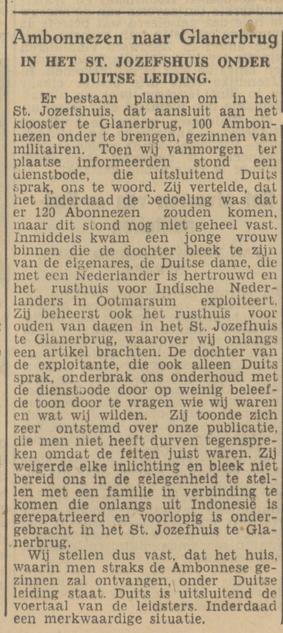 Rijksweg 2 klooster rusthuis St. Jozefhuis krantenbericht Tubantia 16-12-1950.jpg