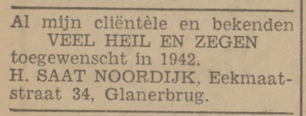 Eekmaatstraat 34 H. Saat Noordijk advertentie Tubantia 31-12-1941.jpg