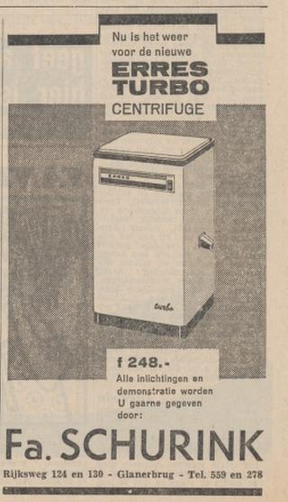 Rijksweg 130 Fa. Schurink advertentie Tubantia 6-9-1962.jpg