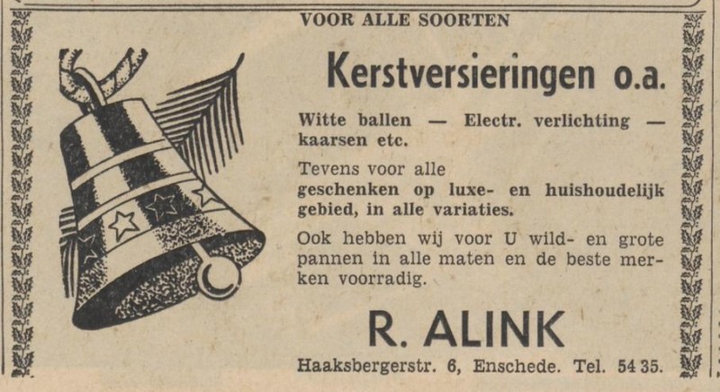 Haaksbergerstraat 6 R. Alink kerstadvertentie Tubantia 17-12-1963.jpg