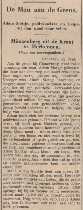 Rijksweg 15 wisselkantoor Adam Slottje krantenbericht 13-10-1933.jpg